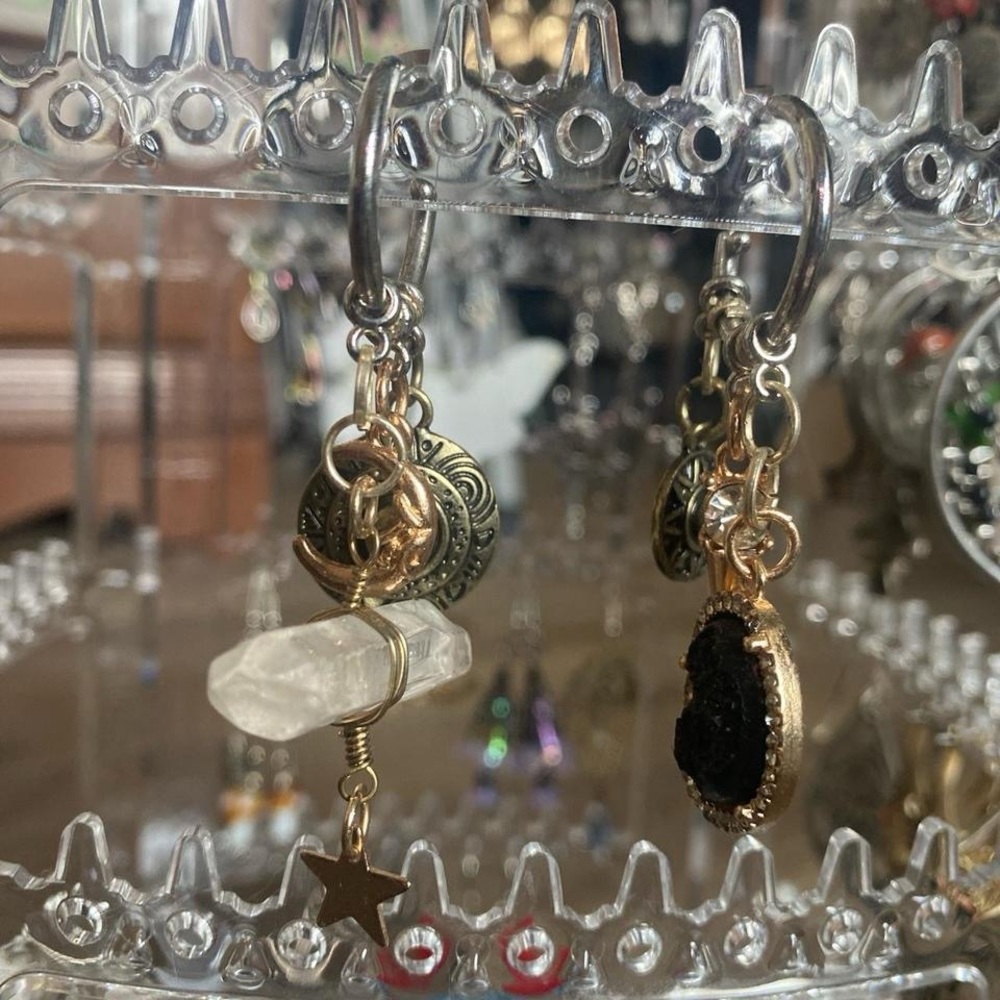 layered earrings